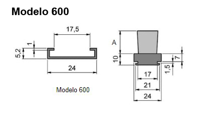 cepillo listón con guía modelo 600