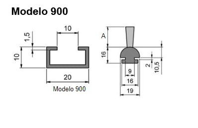 cepillo listón con guía modelo 900