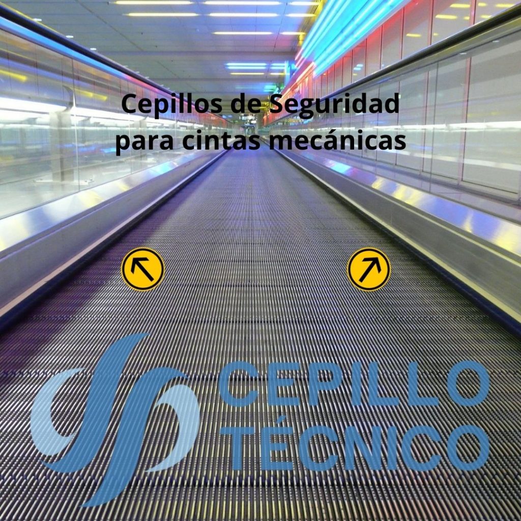 Cepillos de seguridad para escaleras mecánicas